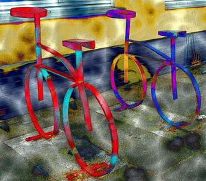 Digitale Kunst - Bild Bicycles